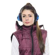 Orejeras de fútbol para niños, cubierta más cálida, protector a prueba de frío para niñas, puño protector de invierno - Azul - Ver 5