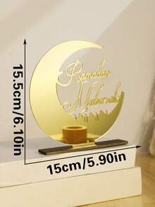 1个/2个亚克力月亮装饰品，非常适合节日派对和家居装饰，月亮主题装饰，是庆祝活动的完美之选，理想的节日礼物，传统节日装饰，桌面装饰 - 彩色 - 查看 15