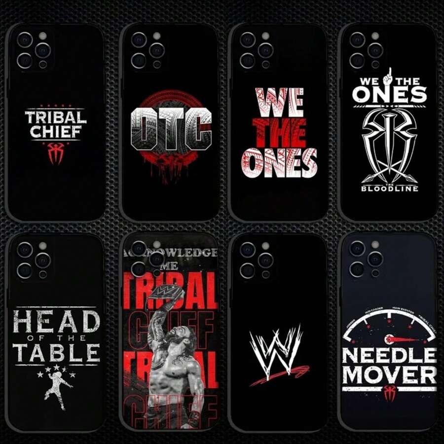 OTC WWE Suitable For IPhone 17/16/15/14/13/12/11/Air/Pro/ProMax And  Galaxy S22/S23/S24/S25 Plus Fe Ultra, Galaxy A13/14/15/16/54/35 Series Highly Popular Funny And Quirky Patterns, Playful And Cute Characters, Classic Fashion Phone Case Professional Anti-Drop Anti-Fingerprint Durable Phone Case Popular Fashion Classic Good-Looking Anime Patterns Men's Phone Case Women's Phone Case Hot Blood Anime Phone Case Good Gift Choice Soft Silicone Black Cover - z7 - Xem 1