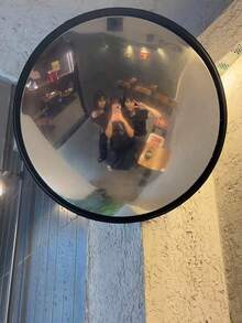 1. Decorative Art Round Wall Mirror - Full-Length Horizontal Wall Mirror, Plastic Frame, No Electricity Required | Suitable For Entryway. An Ideal Choice For Decorating Living Room, Bedroom, Entryway, Bathroom, And Walls.