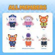 Hộp đồ chơi bất ngờ MINISO Disney Zootopia Series bằng nhựa vinyl, đồ trang trí phòng dạng hộp bí ẩn. - Hộp mù 1 cái - Xem 2