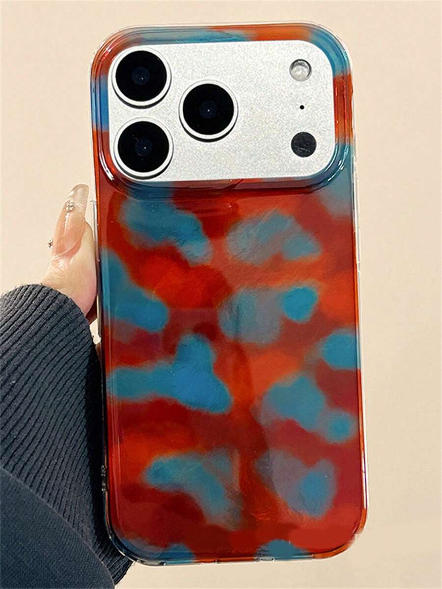 Autumn Winter Retro Leopard Print Amber Protective Phone Case Compatible With IPhone 17 Pro Max 16 15 14 11 12 13 Pro Max 16 15 14 Plus Luxury Laser Tinfoil Pattern Soft Anti-Drop Back Cover