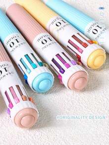 Bút bi dầu Languo 88 màu - 10 màu trong 1 bút đa màu sắc để viết nhật ký, vẽ và ghi chú - Bút gel mềm cầm nắm hình hoạt hình dễ thương 0.8mm - Văn phòng phẩm sáng tạo dành cho học sinh - Xem 5