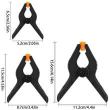 12pcs Spring Clips, 2/4/6 Inch Small Backdrop Clamps, Heavy Duty Plastic Clips, Craft Spring Clips, Background Holders, Woodworking, Photography Studio