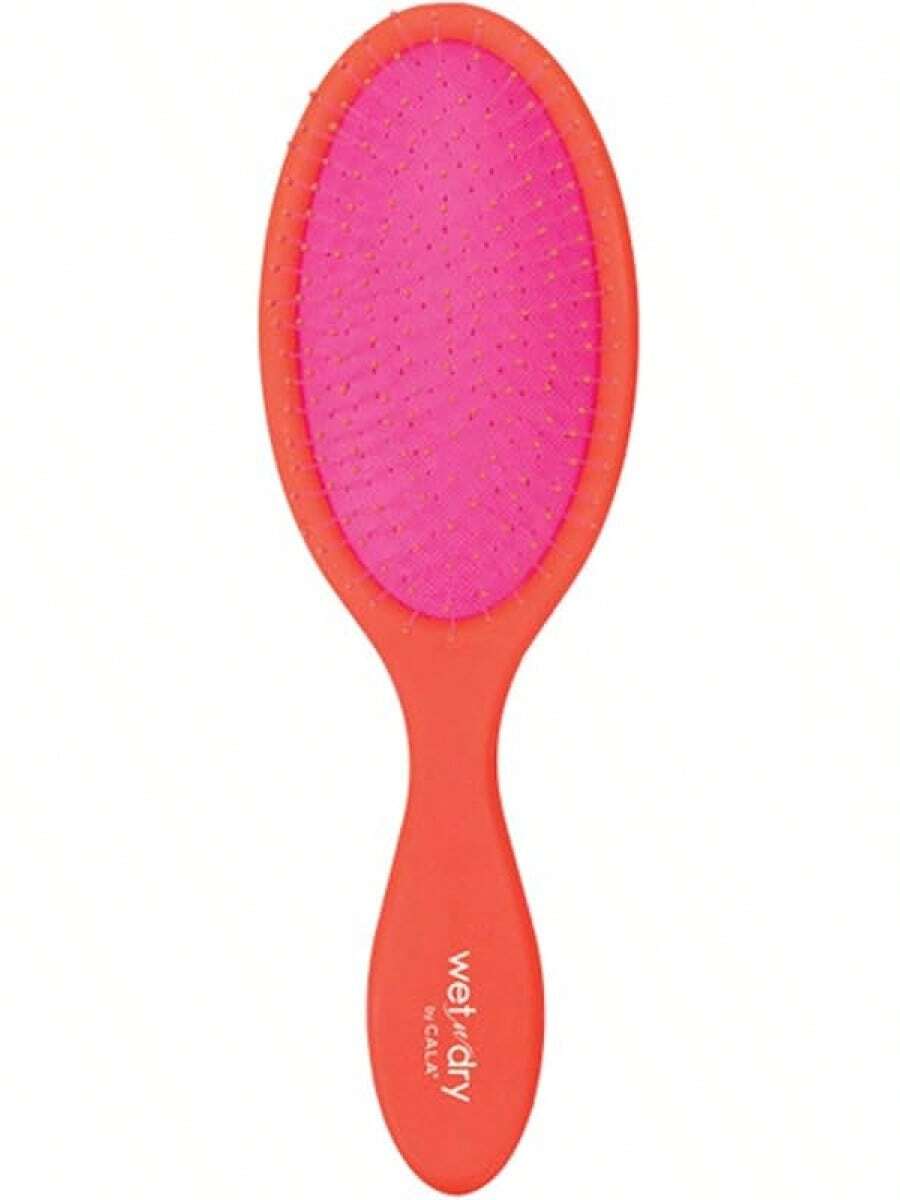 Cepillo ovalado para desenredar cabello húmedo y seco - Naranja - Ver 1