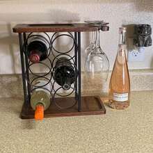 Tabletop Wine Racks - 黑色 - 查看 4