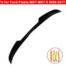 For Fiesta Rear Spoiler Extension Lip Wing Mk7-7.5 ST Zetec S ST Line 08-17 - Black - View 11