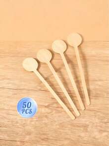 10pcs 50pcs 100pcs Personalized Wooden Stirrer, Wooden Cocktail Stirrer, Wedding Stirrer, Drink Stirrer, Stir Sticks With Artistic Letters - Wooden Stirring Stick - View 11