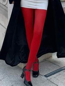 Christmas New Shiny Velvet Tights For Women, High Elasticity, Anti-Snag, Autumn/Winter Leggings - Multicolor - View 13