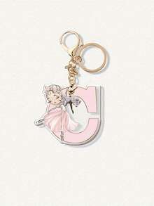 Ballet Dancer Reversible Acrylic Keychain, With A Beautiful Ballerina Pendant, Elegant Pink Ballet Skirt And Headphone Pendant Design, Lightweight And Portable Keychain, Suitable For Dance Enthusiasts, Backpack Accessories, Birthday Christmas Gifts, Ballet Costumes, Daily Fashion Accessories, Fine Craftsmanship Letter Pendant, Items - Multicolor - View 25