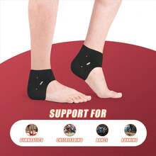Ankle Support Protection Elastic Ankle Brace Black Band Health Support Foot Bandage - 黑色 - 查看 5