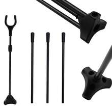 1pc Outdoor Archery Accessory, Recurve Bow Stand, Foldable Bow Holder, Archery Range Competition Traditional Hunting Stainless Steel Aluminum Alloy Support Rack