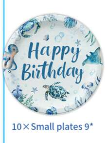 Ten 50/51-elementowy zestaw jednorazowej zastawy stołowej w stylu oceanicznym zawiera 10 talerzy obiadowych, 10 talerzyków deserowych, 10 kubków papierowych, 20 serwetek, obrus i baner. Ten praktyczny zestaw zastawy stołowej sprawdzi się na kempingu, pikniku, grillu w ogrodzie, weselu i przyjęciu urodzinowym.