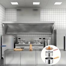 Set da cucina in acciaio inossidabile di alta qualità da 18 cm con coperchio in vetro e cestello per friggere - Padella antiaderente in 304 SUS compatibile con piano cottura a induzione/gas, Pentola a vapore, Pentola per pasta/cottura, Pentola per latte - Compatibile con piano cottura a gas/induzione - Abito a tre pezzi - Visualizzare 10