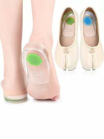 2pcs Silicone Cat Paw Heel Cushion Pads, Super Soft Heel Protector Insoles To Relieve Foot Fatigue