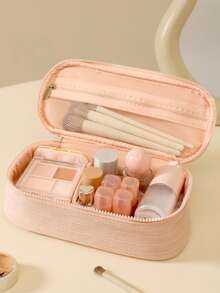 小型多功能化妆包，大容量手提化妆包 - 彩色 - 查看 7