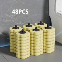 FoBianJie Testine di ricambio monouso per spazzola del water nei colori giallo, blu e viola (spazzola del water non inclusa) Decorazione da bagno, decorazione autunnale