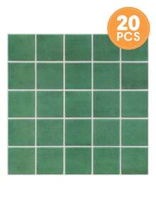 1/10/20 片装 3D 方形自粘 PVC 墙板，装饰墙贴，3D 简约风格装饰，现代客厅装饰，DIY 墙面装饰，适用于卧室装饰、客厅墙面、厨房防溅板 - 彩色 - 查看 13