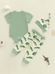 Baby Boys T-Shirt Co-Ords - Green - View 7