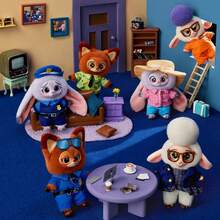 Hộp đồ chơi bất ngờ MINISO Disney Zootopia Series bằng nhựa vinyl, đồ trang trí phòng dạng hộp bí ẩn. - Hộp mù 1 cái - Xem 1