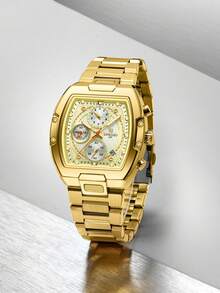 Reloj de cuarzo REWARD para hombres, estilo de moda de negocios con calendario, manecillas luminosas, multifuncional, de alta calidad como regalo, diseño clásico con correa de acero inoxidable - Azul - Ver 15