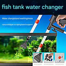 Aquarium Gravel Cleaner, Air Pressure Sand Washer, Quick Water Change, One-Touch Moss Removal, Anti-Clogging And Powerful Algae Scraper, Sand Filter, Fish And Turtle Tank Cleaning Tool - màu đen - Xem 2