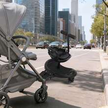 Universal Stroller Board With Saddle Seat And Standing Platform Adjustable Design Sit And Stand Stroller Buggy Child Board For Different Models Of Strollers
