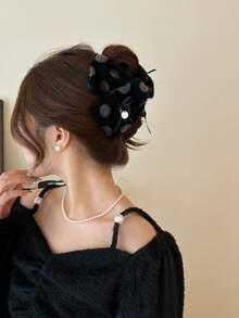 韩版高端扎染三角爪夹优雅百搭发爪发饰冬季发夹 - 彩色 - 查看 12