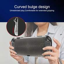 2 Stück abnehmbare Griffabdeckungen + 1 Stück Konsolen-Schutzhülle für Nintendo Switch 2. Generation, ergonomisches Wölbungsdesign, rutschfest, schweißfest, kratzfest, für ein verbessertes Spielerlebnis - Verschiedenfarbig - Übersicht 6