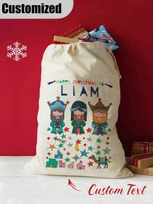 Bolsa de regalo personalizada, bolsa de regalo personalizada del Día de los Reyes Magos, bolsa de regalo imprescindible - Multicolor - Ver 2