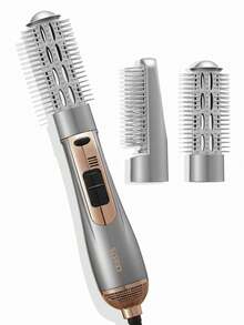 CRASTS 二合一吹风机和直发梳，多功能美发造型工具，可吹干、拉直和卷发，温和护发 - 查看 3