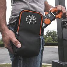 Klein Tools 69406 Tradesman Pro Carrying Case Small Two Layers Of Padding Protect Even Delicate Instruments - NegroNaranja - Ver 3