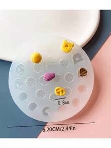 迷你吊坠桌面装饰配件硅胶模具，DIY微型玩具蜡珠硅胶模具