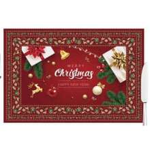 Tovaglietta natalizia, adatta per tavoli da pranzo familiari, feste di Natale, feste a tema, hotel, ristoranti, eventi a tema natalizio