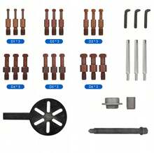 21-in-1-Lagerabzieher, Lagerabzieher-Set, Innenloch-Dreibackenfutter, mit gebogenem Haken und roter Stahlspannzange, multifunktionales Werkzeug zum Entfernen von Lagern, mit strapazierfähigem, tragbarem Aufbewahrungskoffer, blau - Blau - Übersicht 4