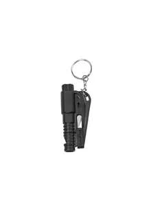 3-In-1 Car Emergency Hammer, One-Key Window Breaker, Seatbelt Cutter, Keychain Design, Portable, Car Safety Escape Tool