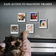 WOGOZAN Go - Marco magnético de fotos compatible con cámaras  Go Gen2\/ Go de impresión instantánea de 2.12 x 2.62 puadas, imanes para refrigerador con cubierta transparente, paquete - negro - Ver 4