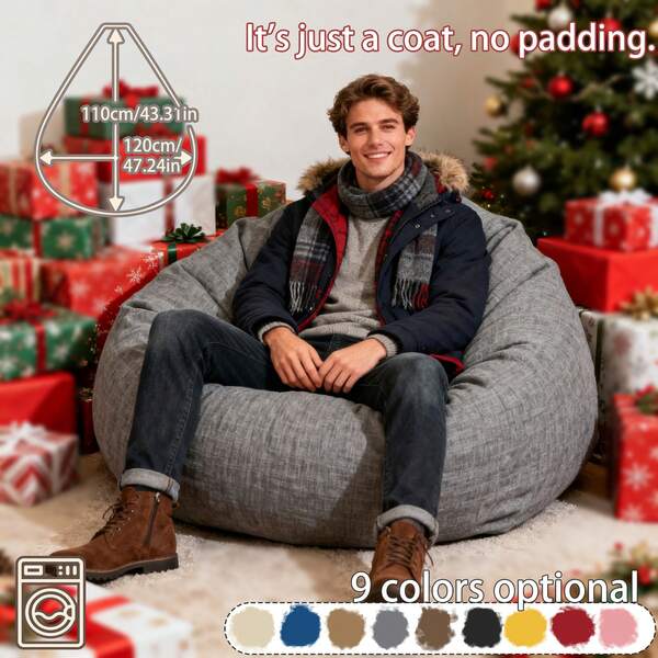 Zestaw pustych worków sako, przenośny worek sako z kieszonką i uchwytem, dekoracja sofy w dużym rozmiarze (XL), styl dekoracji, narzuta na sofę, dekoracja sypialni, dekoracja zimowa, sypialnia, szal na sofę, poduszka na sofę, poduszka wspierająca na sofę.