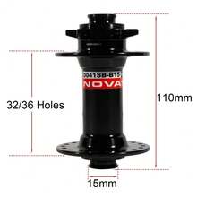 Novatec cykeltillbehör, mountainbike Tronadora-massor, M12x148, M15x110 Boost-nav, Mtb Noisy Cube, 32/36 hål - Svart - Visa 9