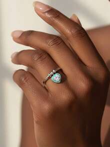 1pc Women's Wedding Ring Pendant, 2.1g S925 Sterling Silver, 1 Carat Moissanite, Bohemian Palace Style, Luxury Engagement/Wedding/Anniversary/Valentine's Day Gift, Comes With Moissanite Certificate And Elegant Gift Box - Silver - View 6