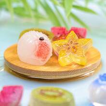 A Miniature Landscape Artificial Fruit Ornament Lychee Pomegranate Pineapple Peach Resin DIY Craft Decoration Small Ornament - 3 - 查看 4
