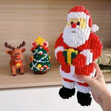 Zestaw klocków świątecznych 2025, odpowiedni dla dorosłych i nastolatków, prezenty na Wielkanoc, Halloween i Boże Narodzenie, gry imprezowe, wystrój biura i domu, rękodzieło DIY, kreatywne zabawki łączące