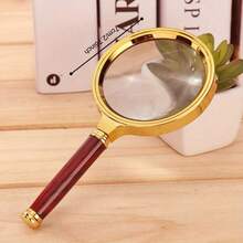 1 Metal Magnifying Glass, 50x High-Definition Handheld Magnifying Glass, For Reading, Scientific Experiments, Daylight Ignition And Jewelry/Insect/Plant Observation - Multicolor - View 3