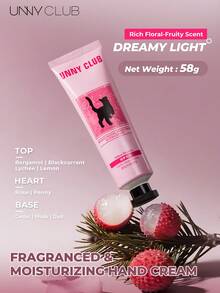 UNNY CLUB 58ML Moisturizing Hand Cream,Moisturizing And Long-Lasting, Hydrating,Making Hands Fair And Tender In Autumn And Winter, Preventing Dryness And Cracking, Dry Without Greasiness - Dreamy Light and Shadow (Rich Floral and Fruity Fragrance) - View 1