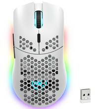 HXSJ T66 Wireless Gaming Mouse Tri-Mode Superlight Honeycomb Design PAW3212 3600DPI Sensor 1000Hz Polling Rate Bluetooth/2.4Ghz/Wired Ergonomic PC Mice RGB Light Programmable Buttons - Multicolor - View 13