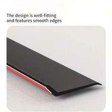 1件装重型TPE窗户防水挡板 - 推拉门和阳台雨水排水系统，长度可调节（19.7英寸/39.4英寸/59.1英寸） - 易于安装的黑色/白色密封条，适用于淋浴房门、户外窗户，防漏（低/中/高） - 黑色 - 查看 5