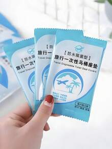 Disposable Travel Toilet Seat Cover Portable Travel Business Toilet Mat Waterproof Portable Toilet Paper Mat Travel Essential