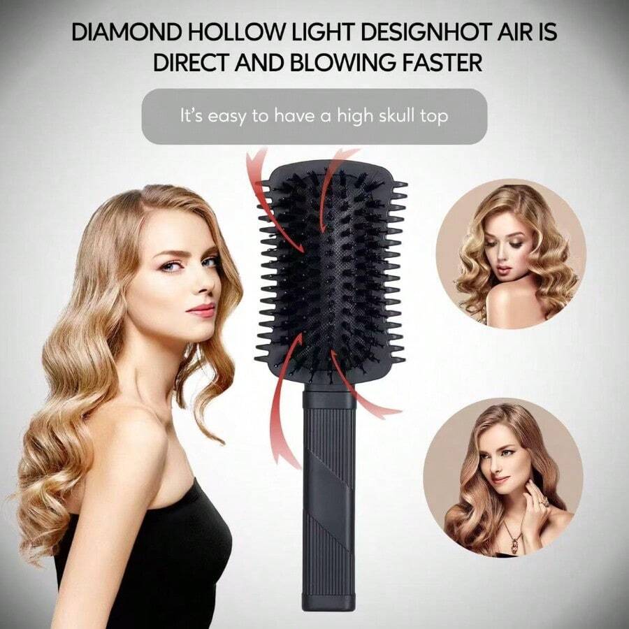 Curl Defining Brush, Volume Curly Hair Brush Products For Effortlessly Detangling Combing And Styling Women's Curls, Waves & Coils, Hair Tools To Reduce Pulling - 黑色1件 - 查看 1
