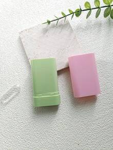 1pc 20g Flat Square Deodorant Stick Empty Container, Twist-Up Deodorant Tube, Blush Compact, Inexpensive, Christmas Gift, Cosmetics, Makeup Tools, Cheap Items, Gift, Women's Gift, Christmas Gift,Giveaways,Travel,Cheap Stuff,Travel Essential - Multicolor - View 6