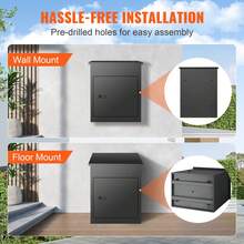 Wall-Mount Mailboxes - Montage mural en acier inoxydable, 22,8 pouces - Voir 6